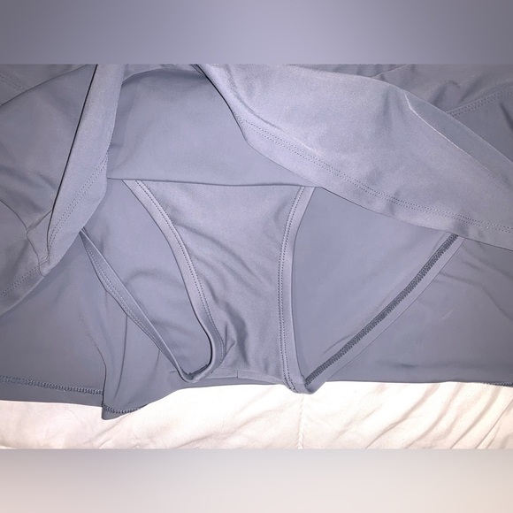 Go by Gossip Gray Swim Mini Skirt Bottom - Picture 3 of 7